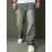 Men'S Faux Denim Washed Retro Casual Straight Leg Pants Fashionable And Versatile High Street Loose Wide Leg Pants
