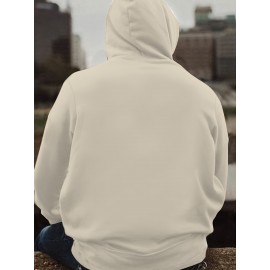 Creative Basketball Print Hoodie, Cool Hoodies For Men, Casual Hooded Sweatshirt With Kangaroo Pocket For Winter And Fall