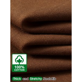 Men's Casual Cotton Long Sleeve T-Shirt - Crew Neck, Loose Fit, Spring & Fall Collection