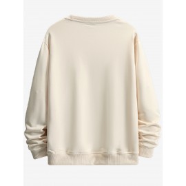 OTF printed hoodie, casual round neck pullover hoodie, long sleeves, suitable for spring and autumn, comfortable and fitted