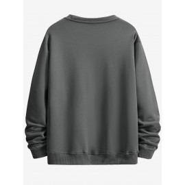 OTF printed hoodie, casual round neck pullover hoodie, long sleeves, suitable for spring and autumn, comfortable and fitted