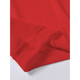 Men's Casual Hoodie with Unique Print Design - Soft Polyester, Machine Washable, Loose Fit Pullover with Kangaroo Pocket